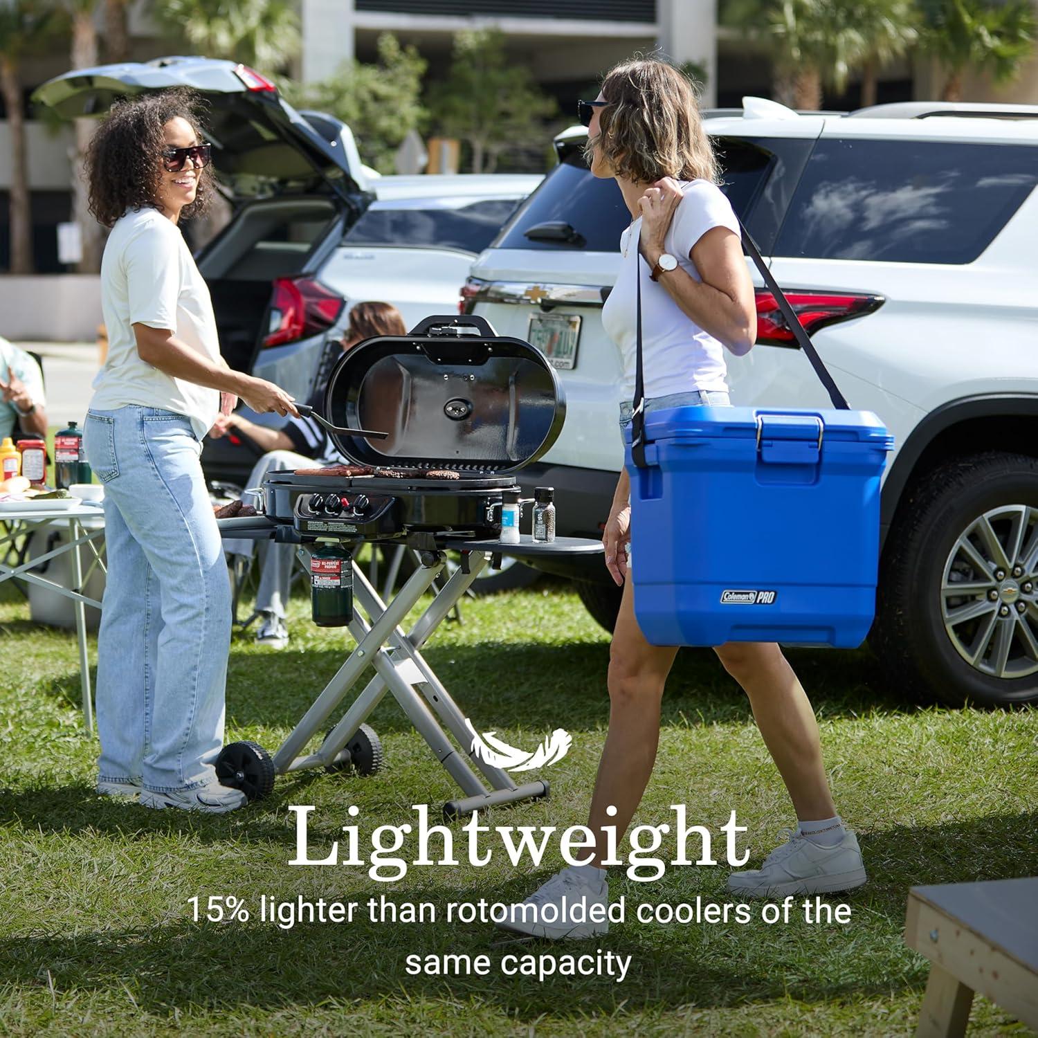 imageColeman Pro HeavyDuty 25qt UltraLight Premium Hard Cooler ExtraThick Insulation Keeps Ice up to 3 Days 36Can CapacityNeptune