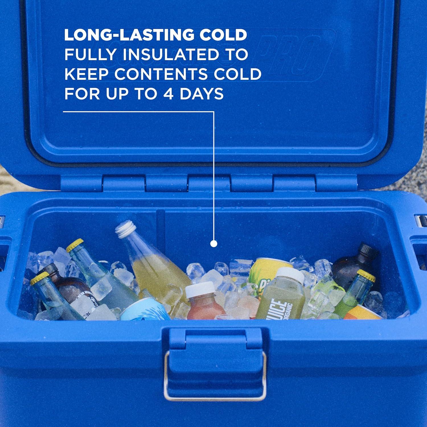 imageColeman Pro HeavyDuty 25qt UltraLight Premium Hard Cooler ExtraThick Insulation Keeps Ice up to 3 Days 36Can CapacityNeptune
