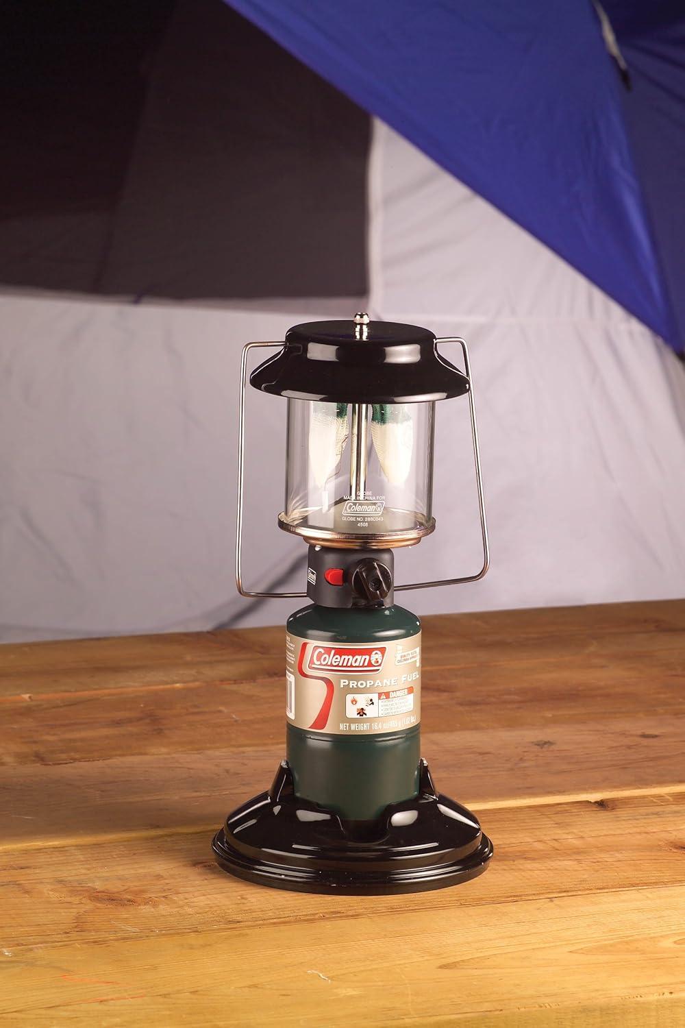 imageColeman QuickPack 2Mantle Propane Lantern with Carry Case 1000 Lumens Lantern with Adjustable Brightness ampamp PushButton Starter No Matches Needed Great for Camping Power Outage ampamp MoreLantern