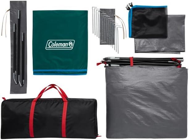 imageColeman Skydome Tent with 5 Minute Setup 2468Person Weatherproof Tent with Rainfly ampamp Carry Bag 20 More Headroom Than Traditional CanopiesEvergreen