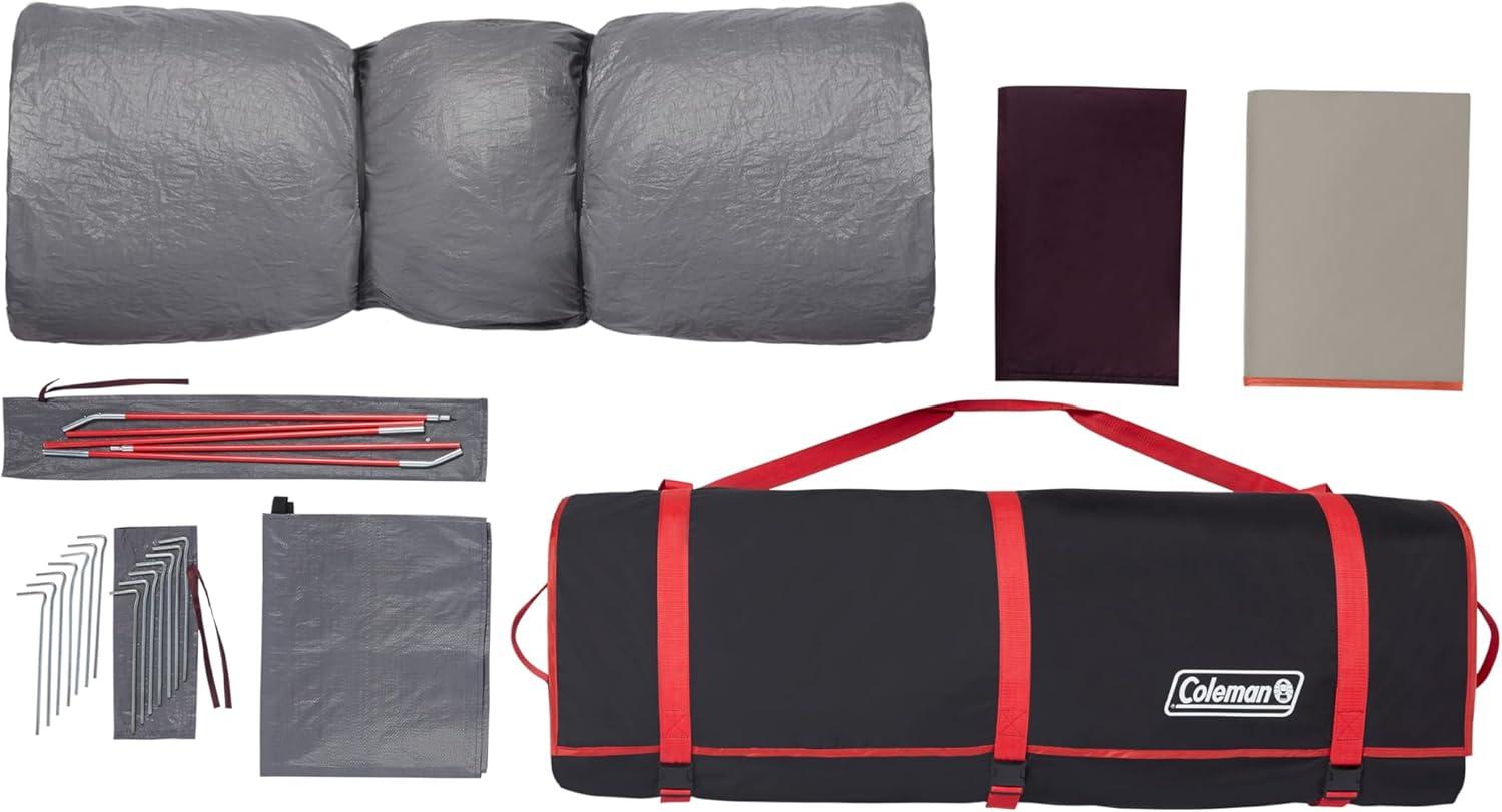 imageColeman Skylodge Instant Tent with Rainfly 468 Person Family Tent Sets Up in a Minute Includes PreAttached Poles ampamp Carry Bag Made of PFASFree Materials8person