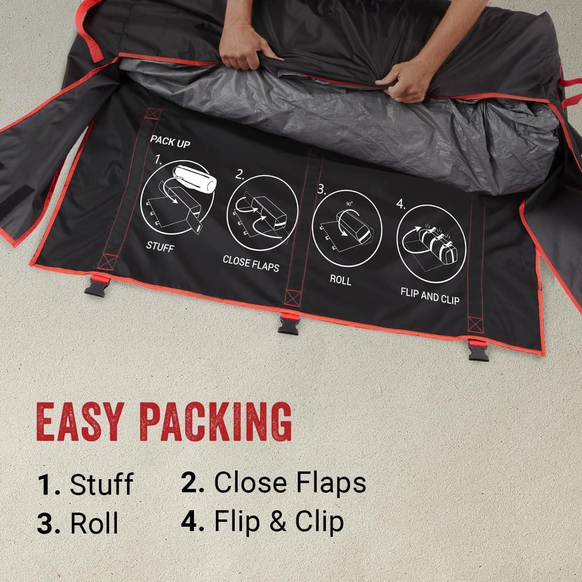 imageColeman Skylodge Instant Tent with Rainfly 468 Person Family Tent Sets Up in a Minute Includes PreAttached Poles ampamp Carry Bag Made of PFASFree Materials6person
