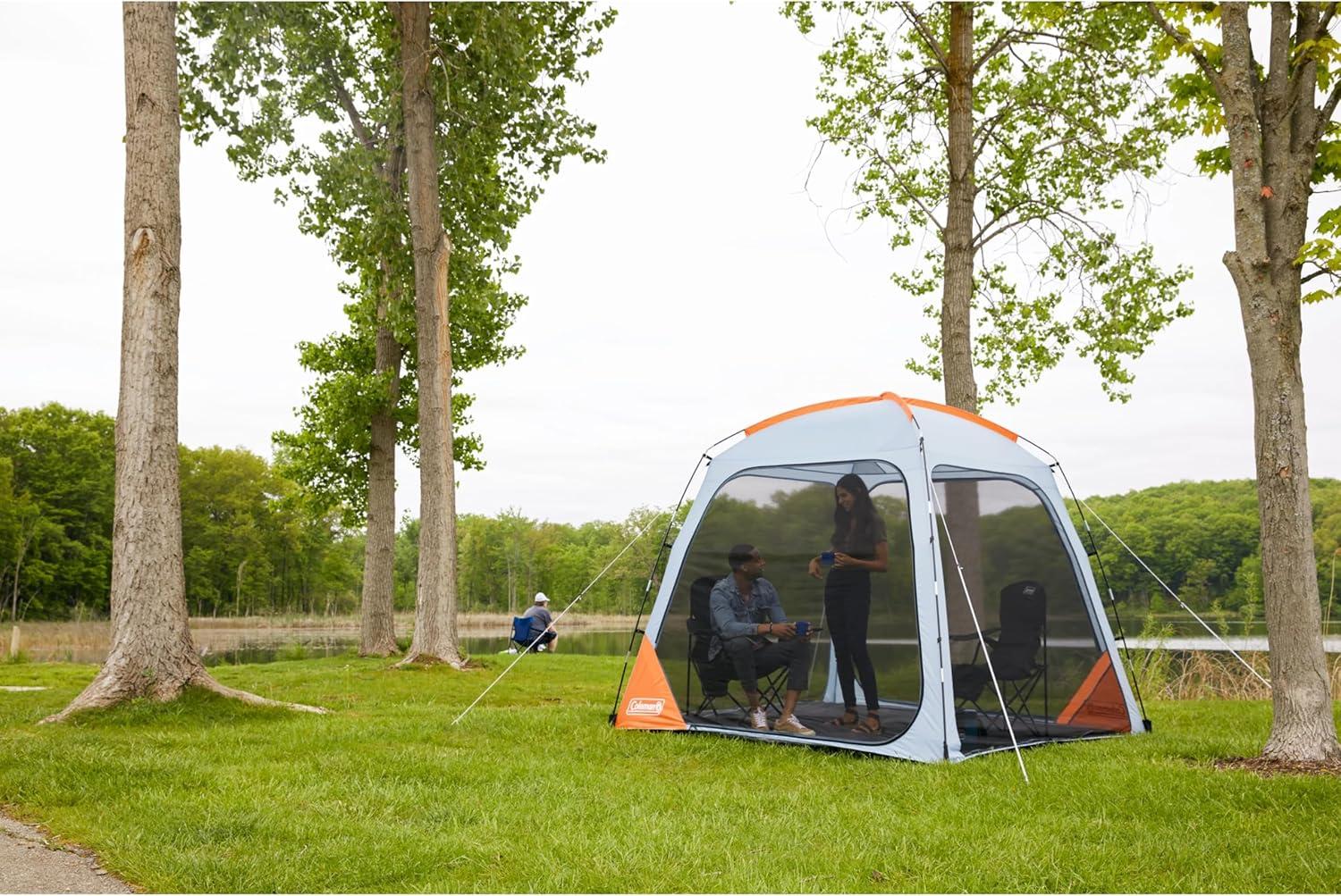 imageColeman Skyshade Screen Dome Canopy Tent 8x810x10ft Portable Screen Shelter with Easy Setup for BugFree Lounging Great for Beach Yard Picnic Park Camping ampamp MoreFog