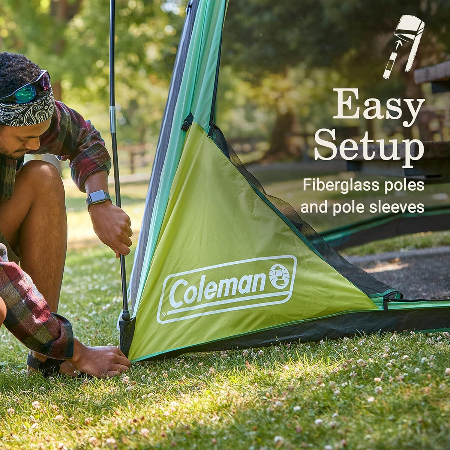 imageColeman Skyshade Screen Dome Canopy Tent 8x810x10ft Portable Screen Shelter with Easy Setup for BugFree Lounging Great for Beach Yard Picnic Park Camping ampamp MoreMoss
