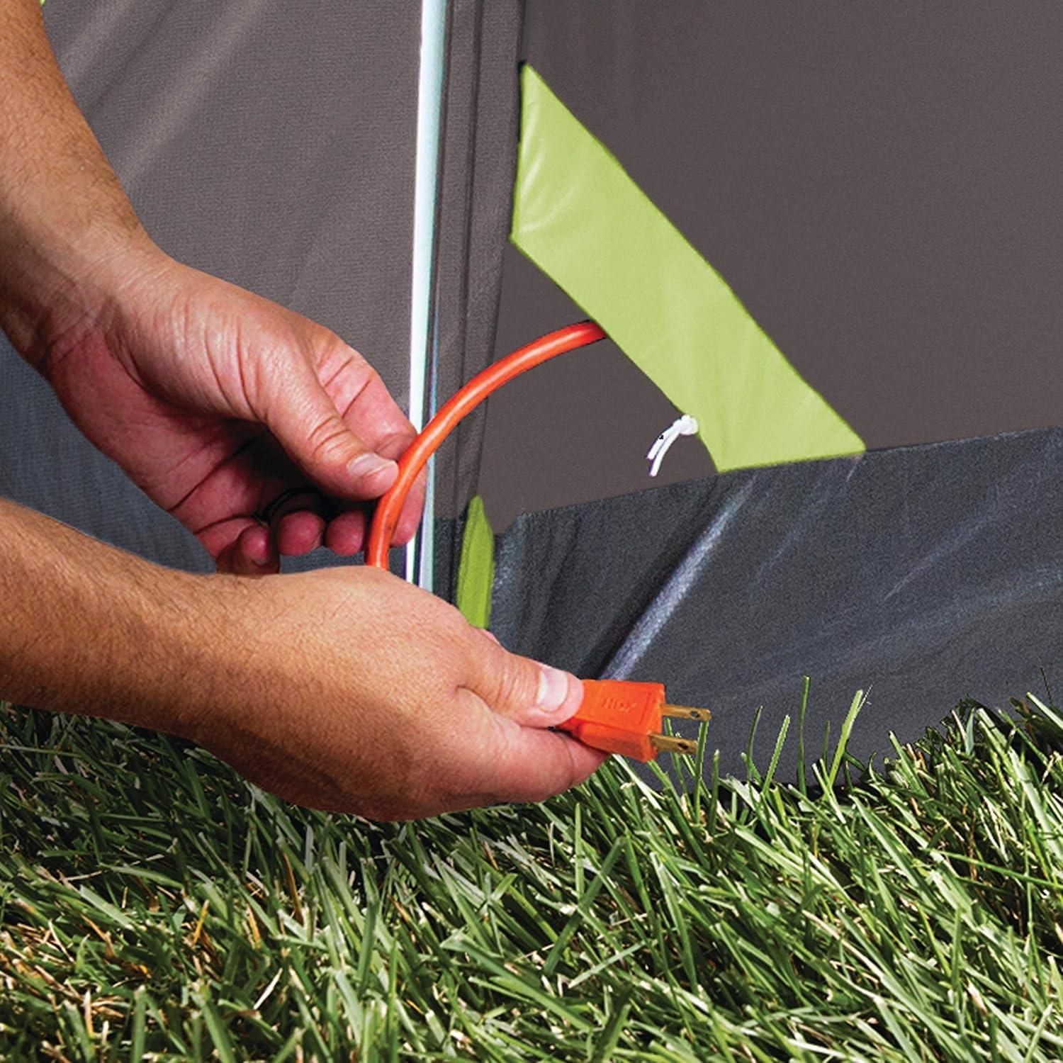 imageColeman Steel Creek 6Person Tent with Screened Porch ampamp Integrated Rainfly Weatherproof Tent with Screen Room Sets Up in Minutes Fits QueenSize AirbedContains Pfas