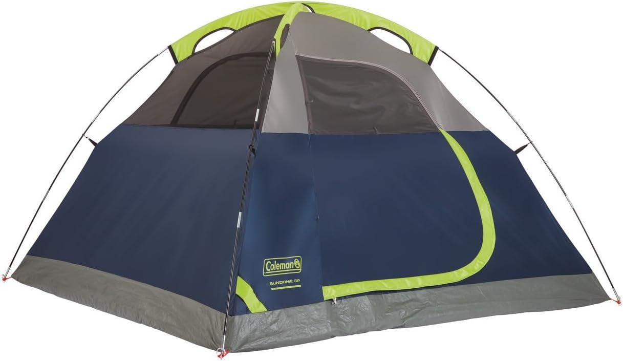 imageColeman Sundome Camping Tent with Rainfly 2346 Person Tent Sets Up in 10 Mins Weatherproof Shelter for Camping Festivals Backyard Sleepovers ampamp MoreNavy Blue