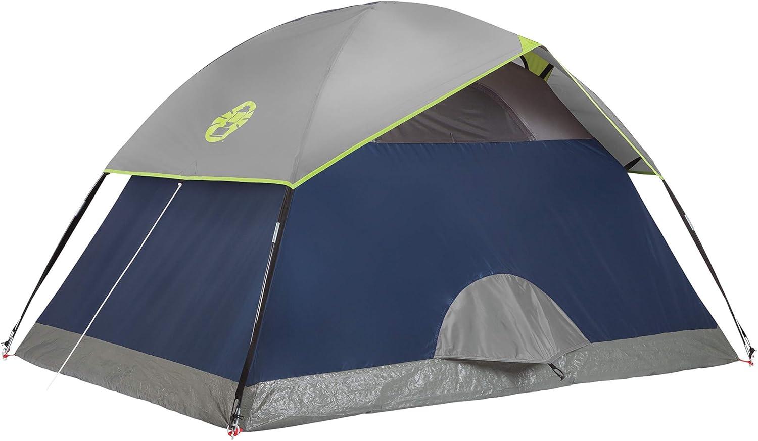 imageColeman Sundome Camping Tent with Rainfly 2346 Person Tent Sets Up in 10 Mins Weatherproof Shelter for Camping Festivals Backyard Sleepovers ampamp MoreNavy Blue