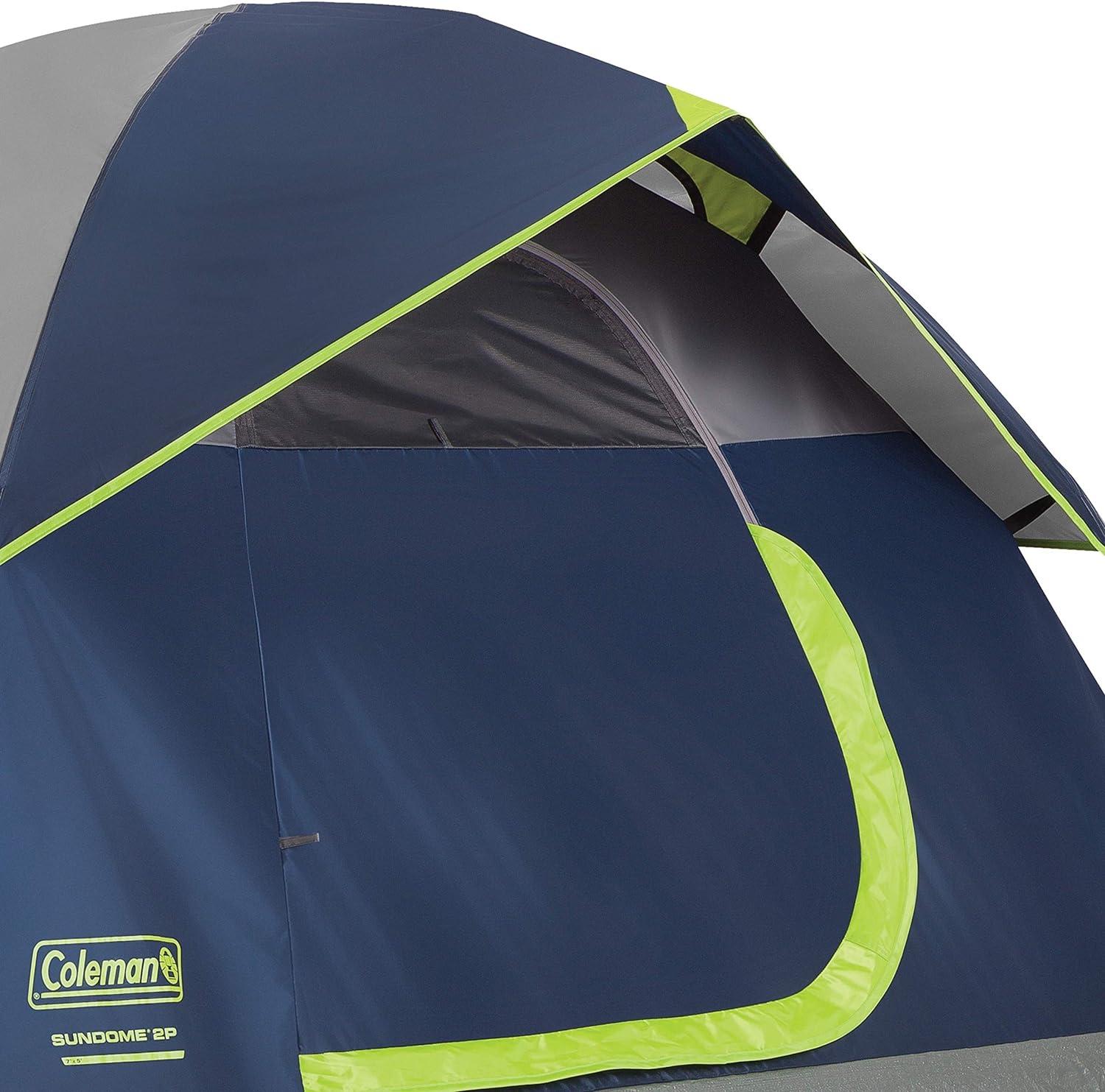imageColeman Sundome Camping Tent with Rainfly 2346 Person Tent Sets Up in 10 Mins Weatherproof Shelter for Camping Festivals Backyard Sleepovers ampamp MoreNavy Blue