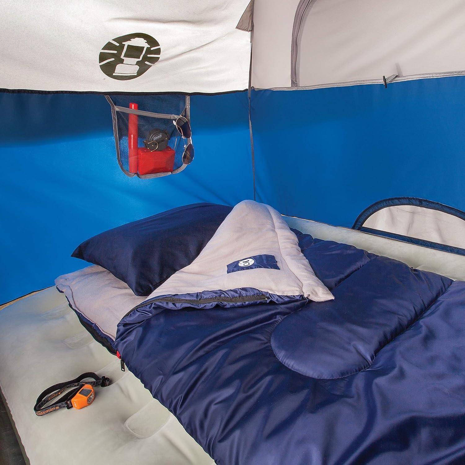 imageColeman Sundome Camping Tent with Rainfly 2346 Person Tent Sets Up in 10 Mins Weatherproof Shelter for Camping Festivals Backyard Sleepovers ampamp MoreNavy Blue