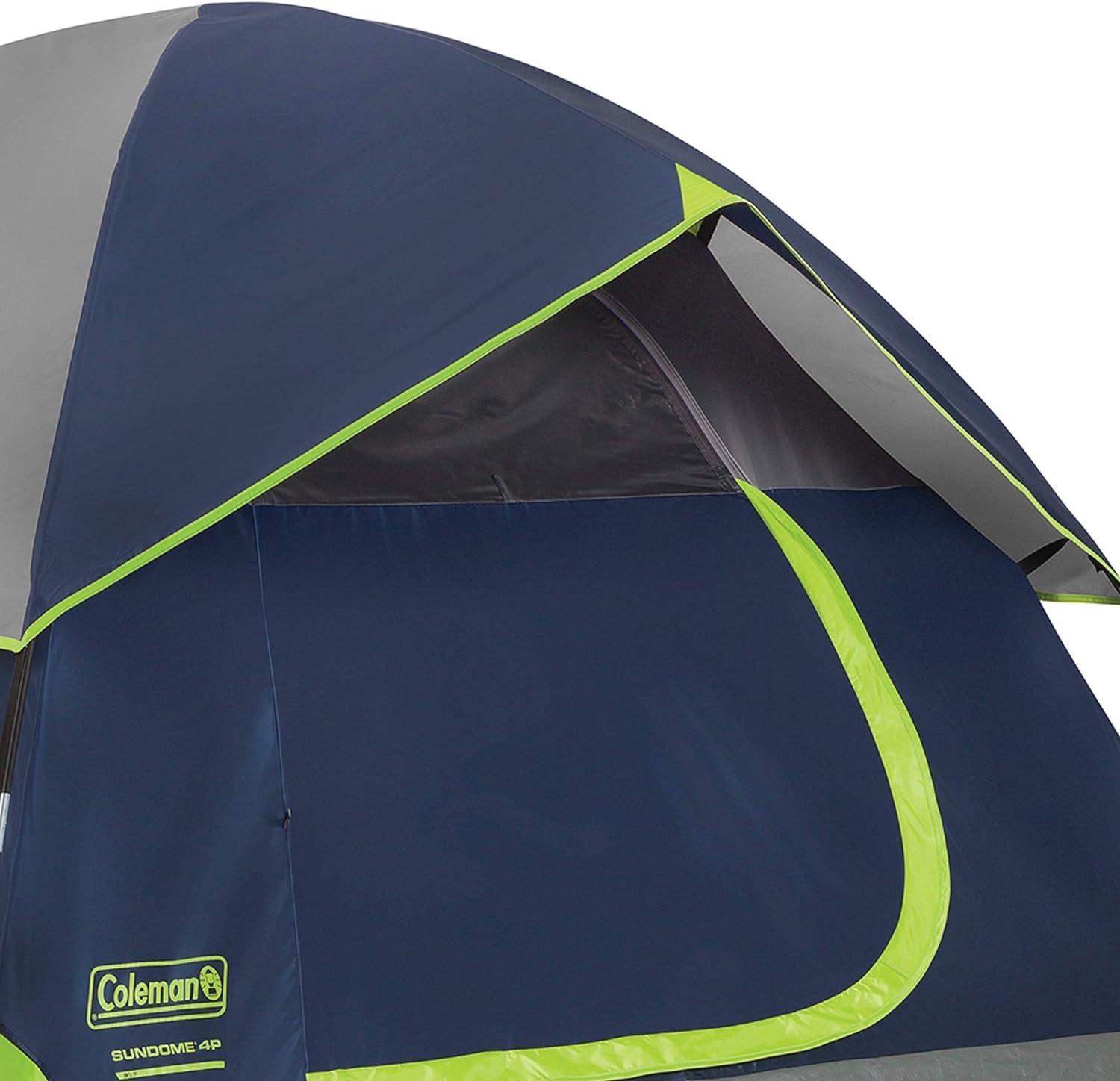 imageColeman Sundome Camping Tent with Rainfly 2346 Person Tent Sets Up in 10 Mins Weatherproof Shelter for Camping Festivals Backyard Sleepovers ampamp MoreNavy Blue
