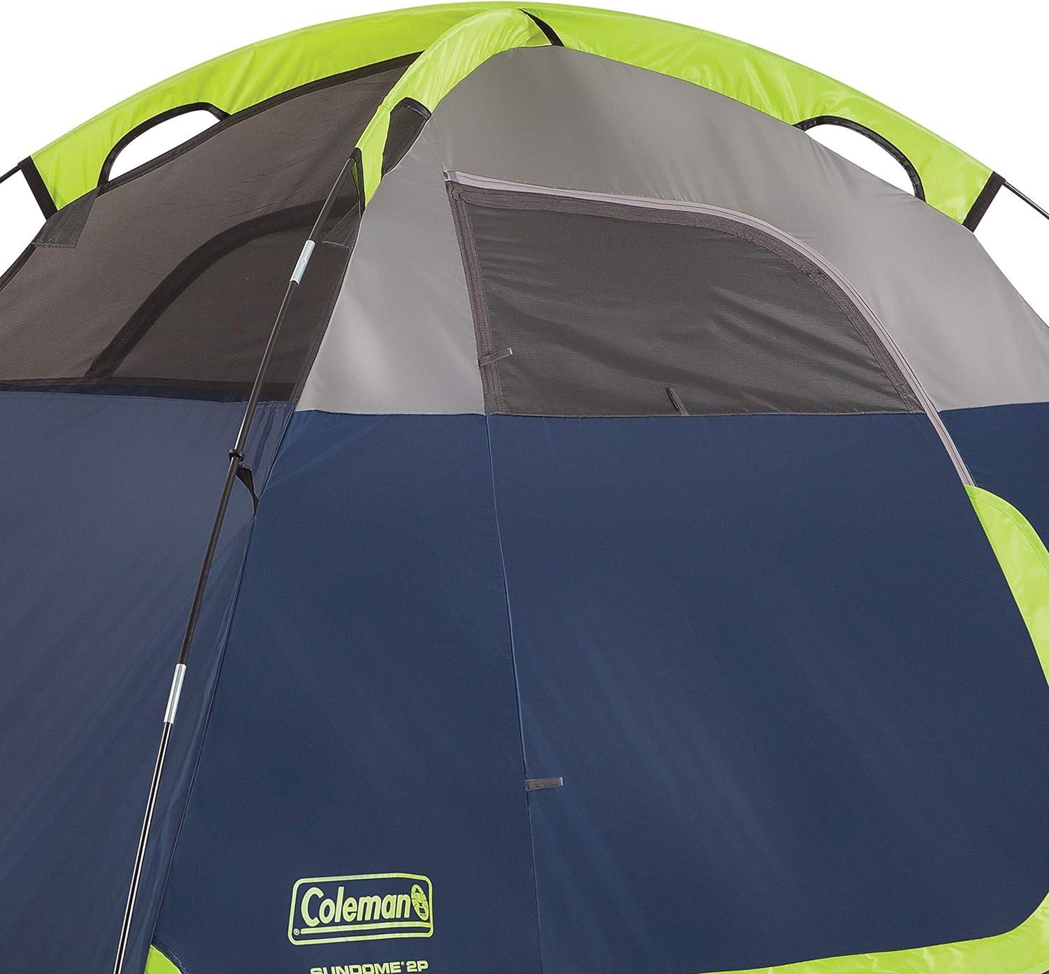 imageColeman Sundome Camping Tent with Rainfly 2346 Person Tent Sets Up in 10 Mins Weatherproof Shelter for Camping Festivals Backyard Sleepovers ampamp MoreNavy Blue