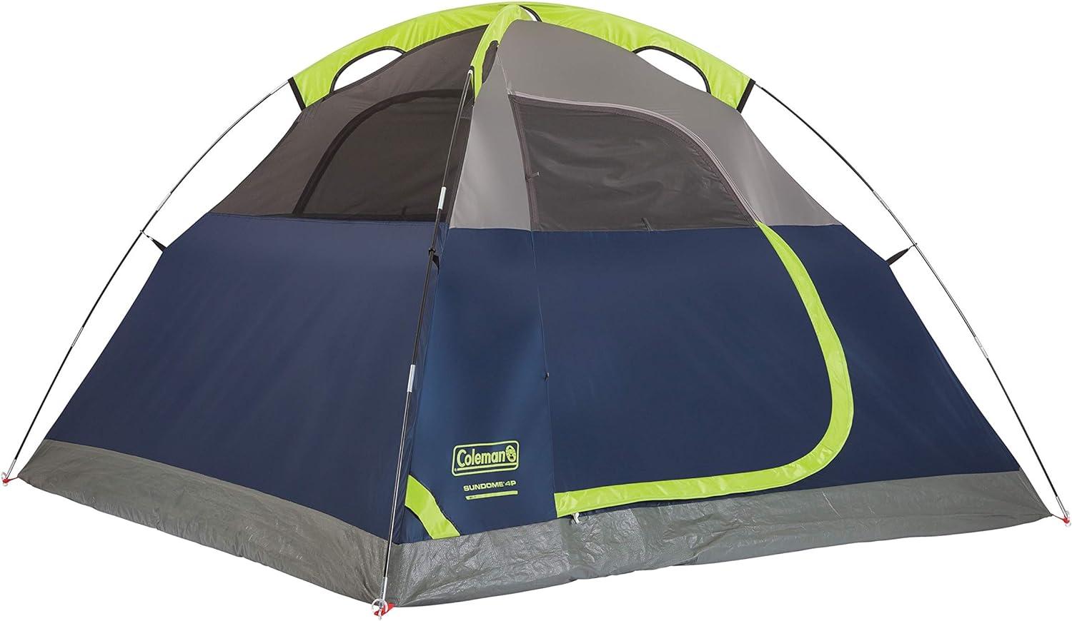 imageColeman Sundome Camping Tent with Rainfly 2346 Person Tent Sets Up in 10 Mins Weatherproof Shelter for Camping Festivals Backyard Sleepovers ampamp MoreNavy Blue