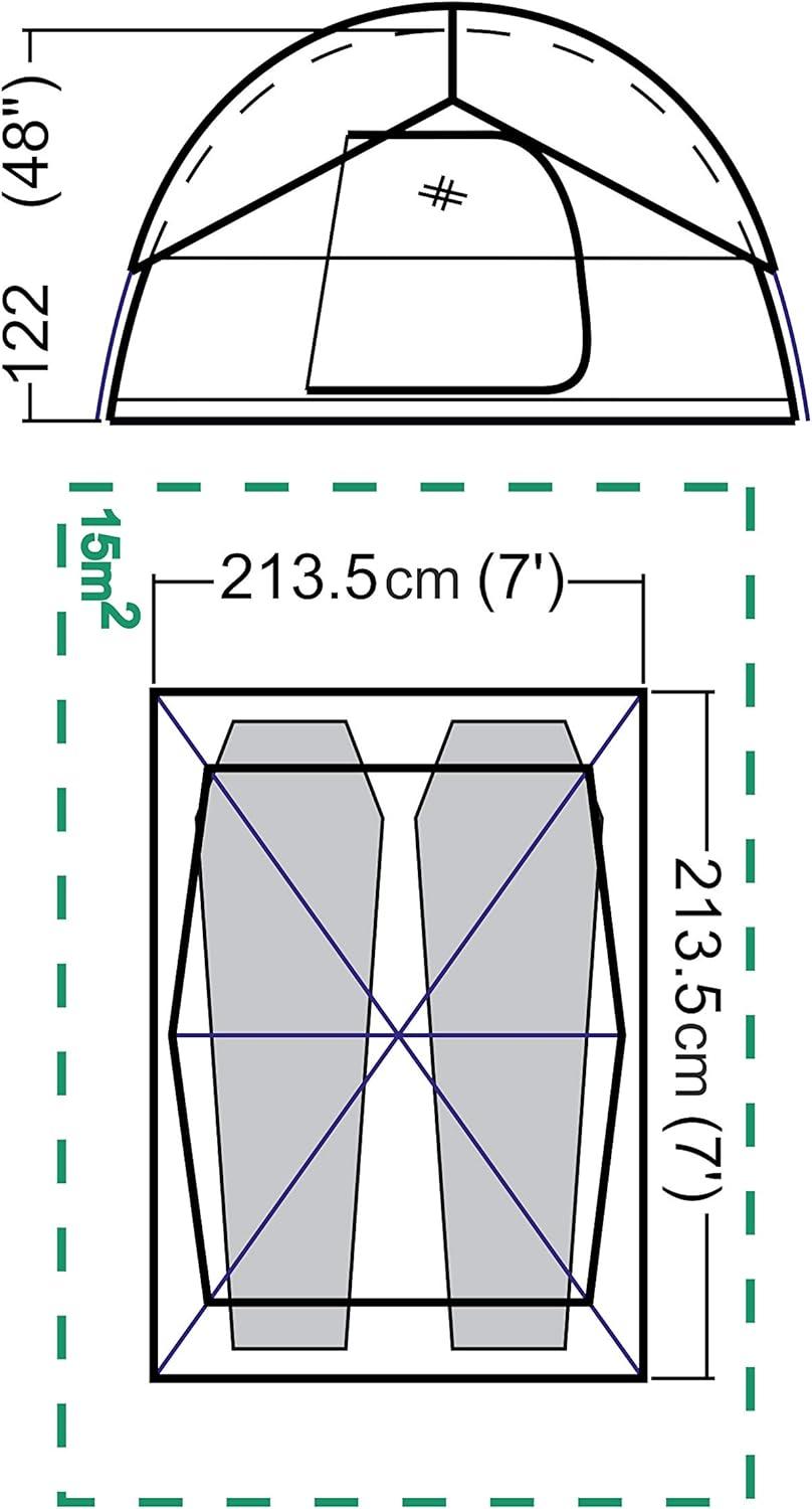 imageColeman Sundome Camping Tent with Rainfly 2346 Person Tent Sets Up in 10 Mins Weatherproof Shelter for Camping Festivals Backyard Sleepovers ampamp MorePalm Green