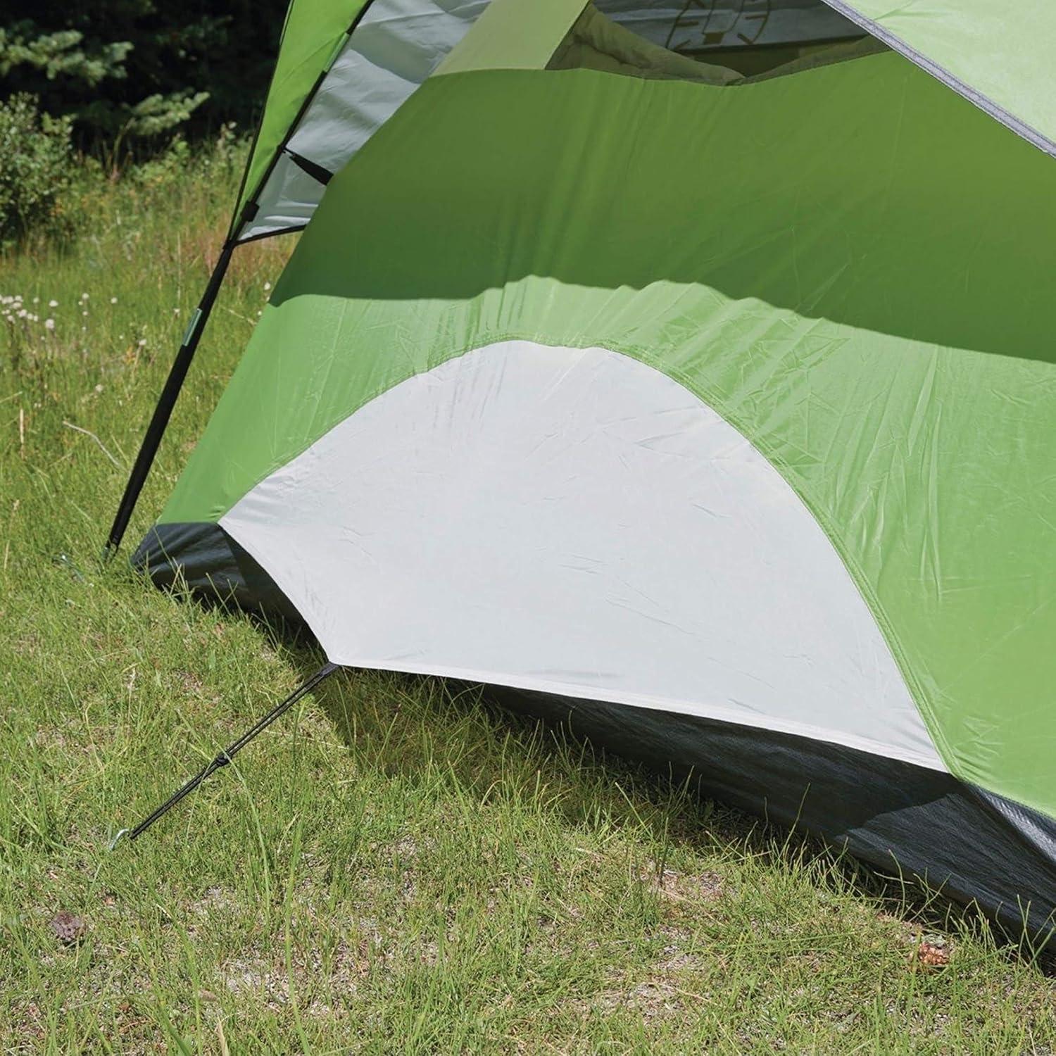 imageColeman Sundome Camping Tent with Rainfly 2346 Person Tent Sets Up in 10 Mins Weatherproof Shelter for Camping Festivals Backyard Sleepovers ampamp MorePalm Green