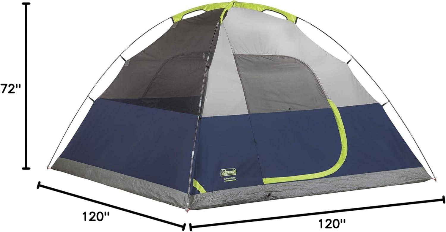 imageColeman Sundome Camping Tent with Rainfly 2346 Person Tent Sets Up in 10 Mins Weatherproof Shelter for Camping Festivals Backyard Sleepovers ampamp MoreNavy Blue