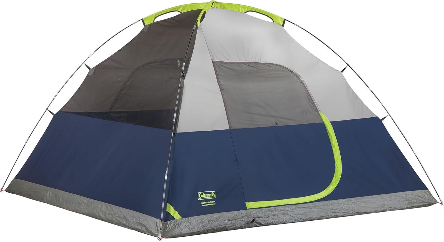imageColeman Sundome Camping Tent with Rainfly 2346 Person Tent Sets Up in 10 Mins Weatherproof Shelter for Camping Festivals Backyard Sleepovers ampamp MoreNavy Blue