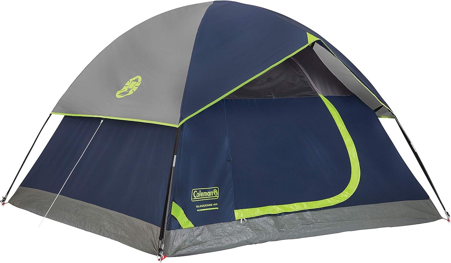 imageColeman Sundome Camping Tent with Rainfly 2346 Person Tent Sets Up in 10 Mins Weatherproof Shelter for Camping Festivals Backyard Sleepovers ampamp MoreNavy Blue