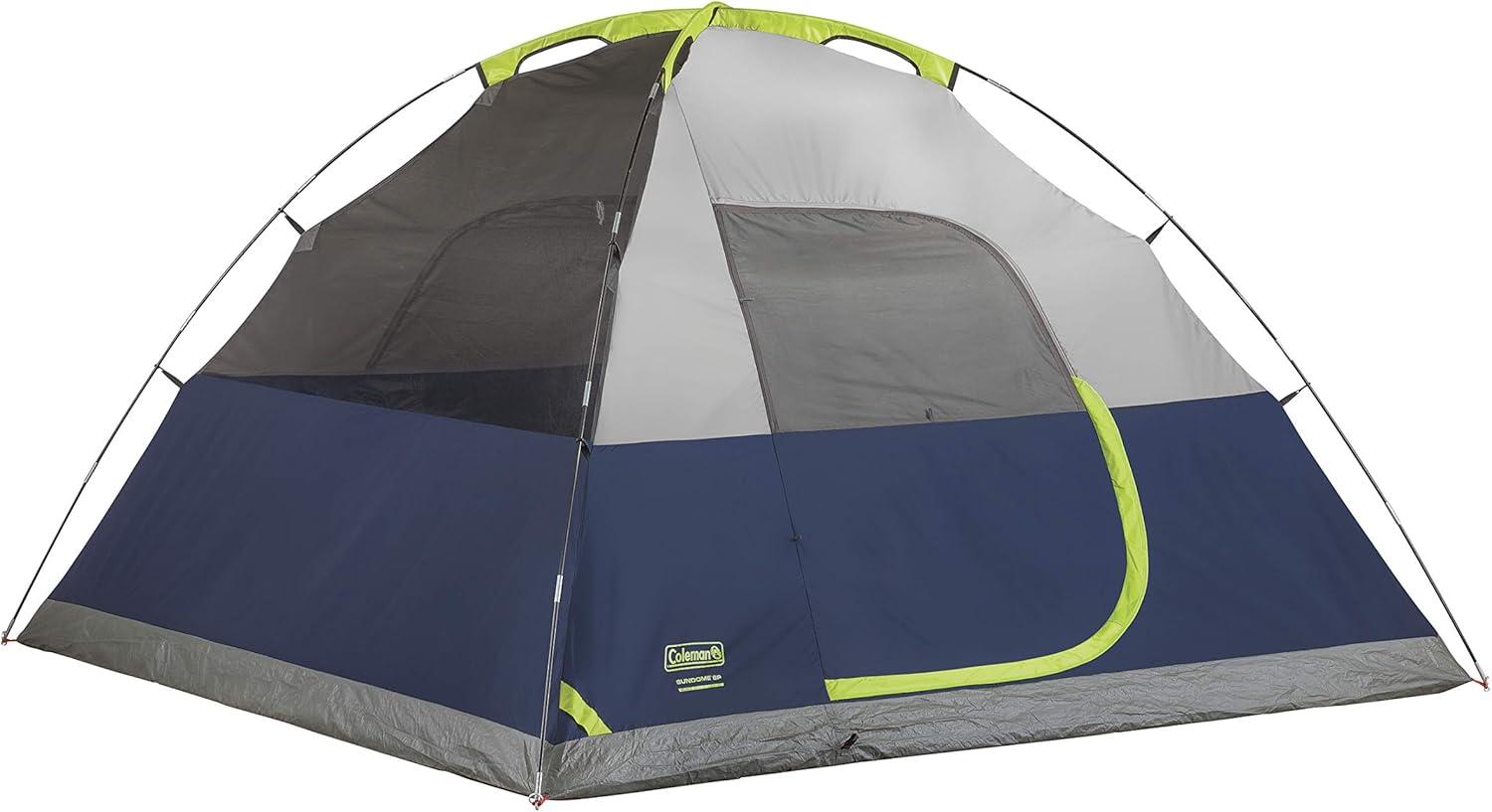 imageColeman Sundome Camping Tent with Rainfly 2346 Person Tent Sets Up in 10 Mins Weatherproof Shelter for Camping Festivals Backyard Sleepovers ampamp MoreNavy Blue