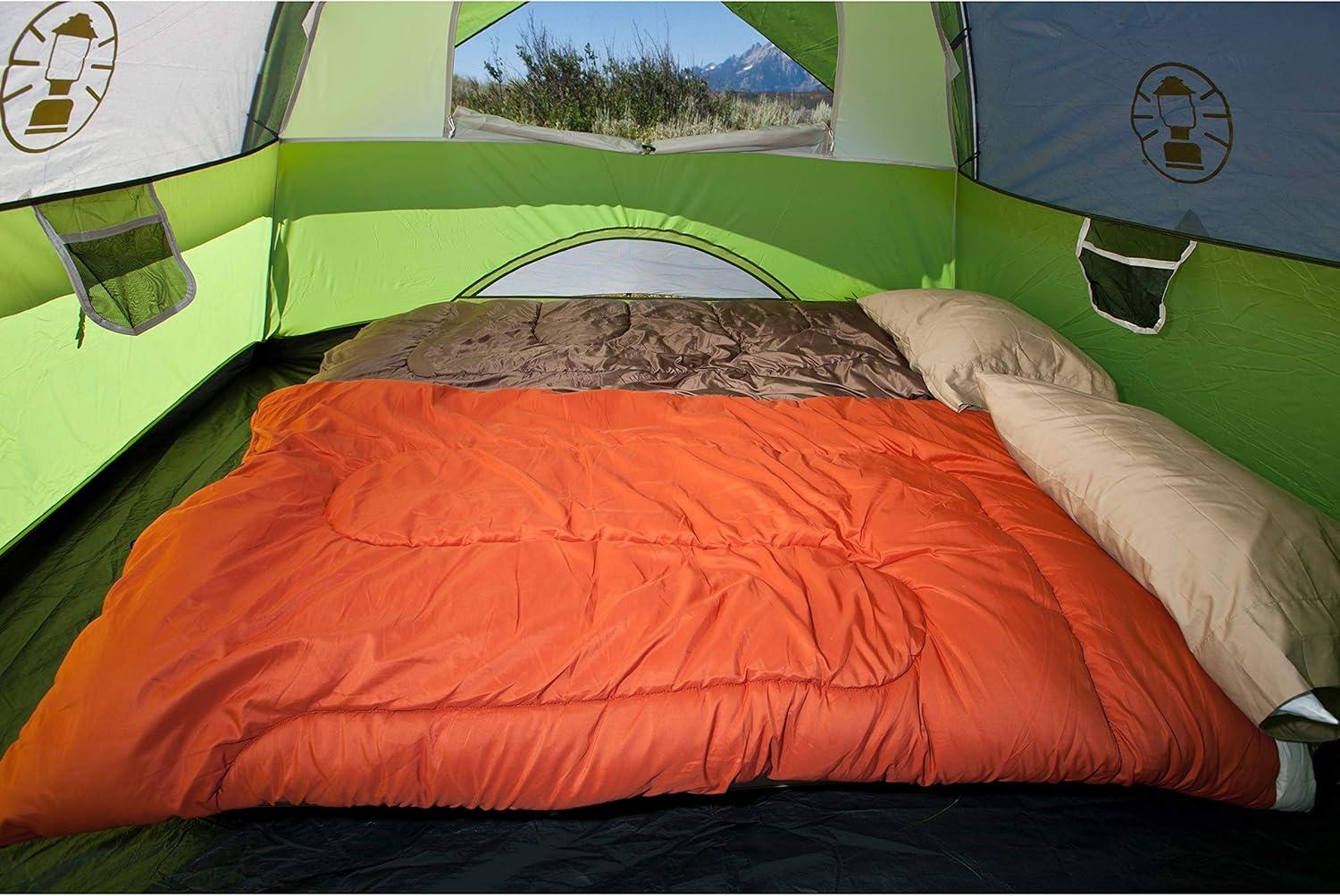 imageColeman Sundome Camping Tent with Rainfly 2346 Person Tent Sets Up in 10 Mins Weatherproof Shelter for Camping Festivals Backyard Sleepovers ampamp MorePalm Green