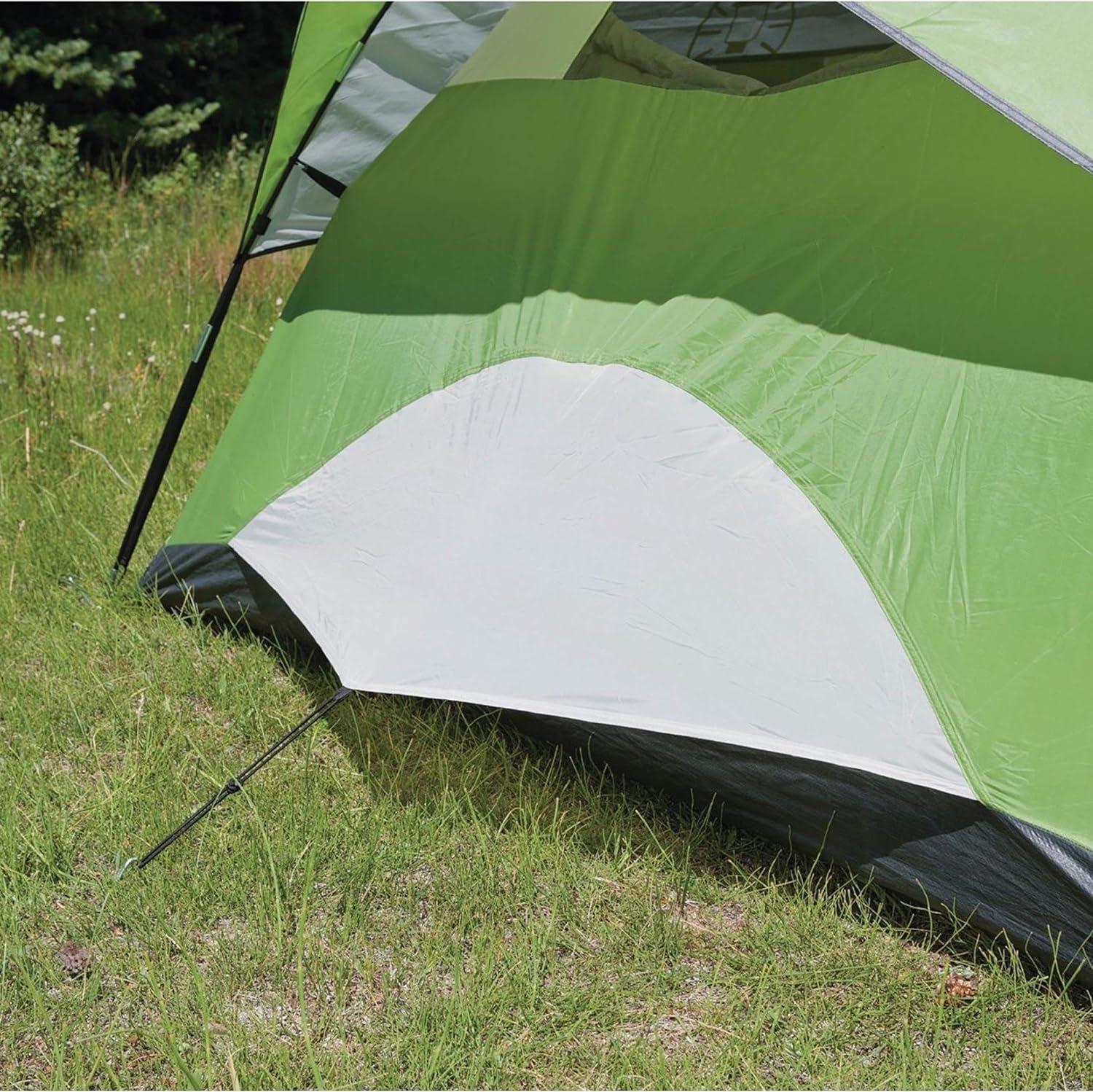 imageColeman Sundome Camping Tent with Rainfly 2346 Person Tent Sets Up in 10 Mins Weatherproof Shelter for Camping Festivals Backyard Sleepovers ampamp MorePalm Green