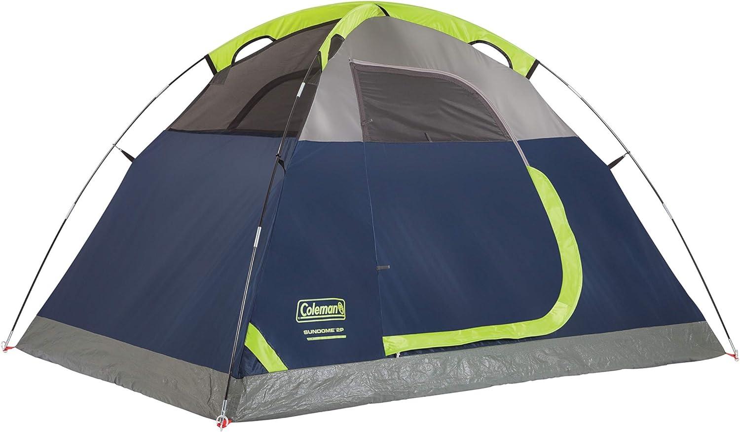 imageColeman Sundome Camping Tent with Rainfly 2346 Person Tent Sets Up in 10 Mins Weatherproof Shelter for Camping Festivals Backyard Sleepovers ampamp MoreNavy Blue