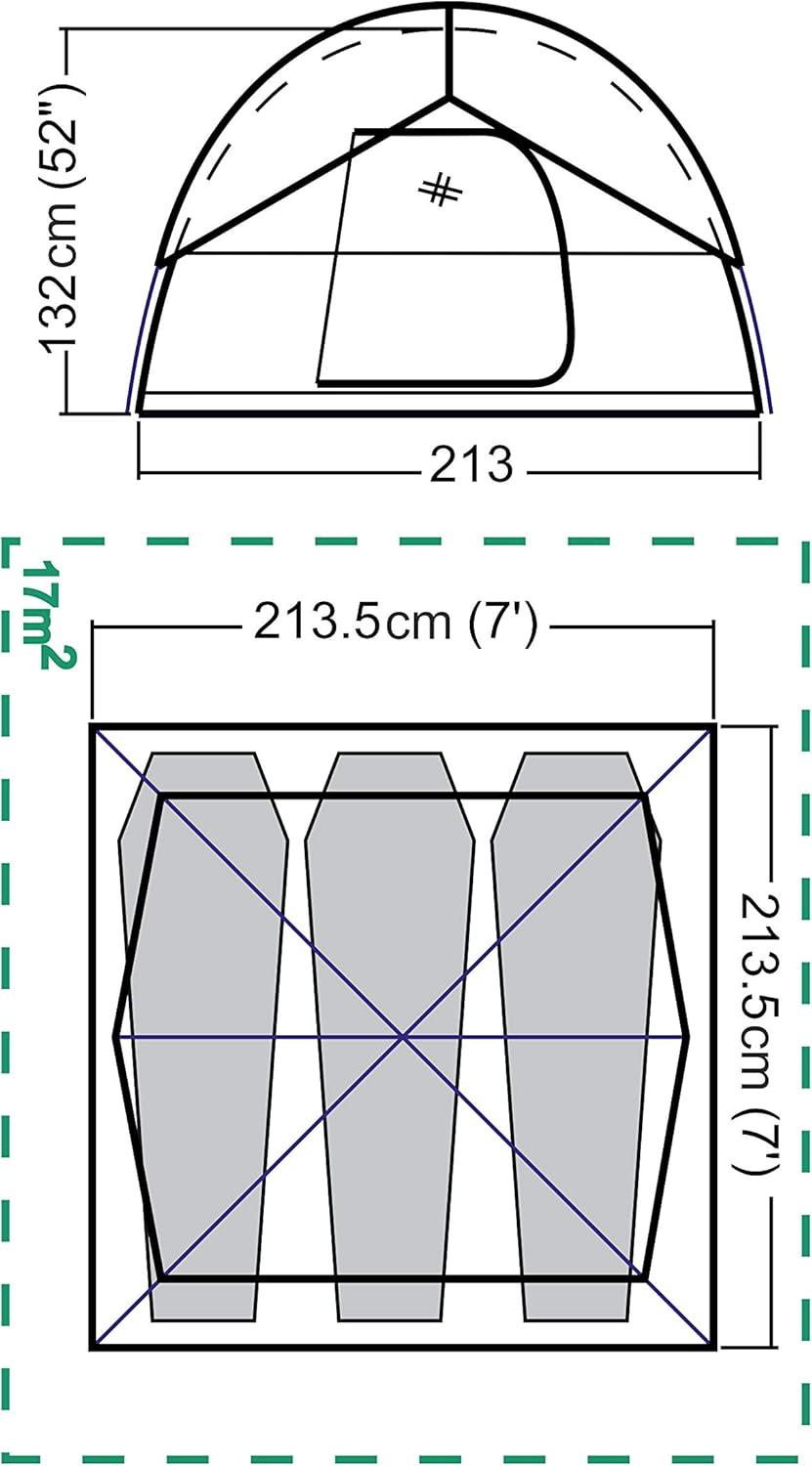 imageColeman Sundome Camping Tent with Rainfly 2346 Person Tent Sets Up in 10 Mins Weatherproof Shelter for Camping Festivals Backyard Sleepovers ampamp MorePalm Green