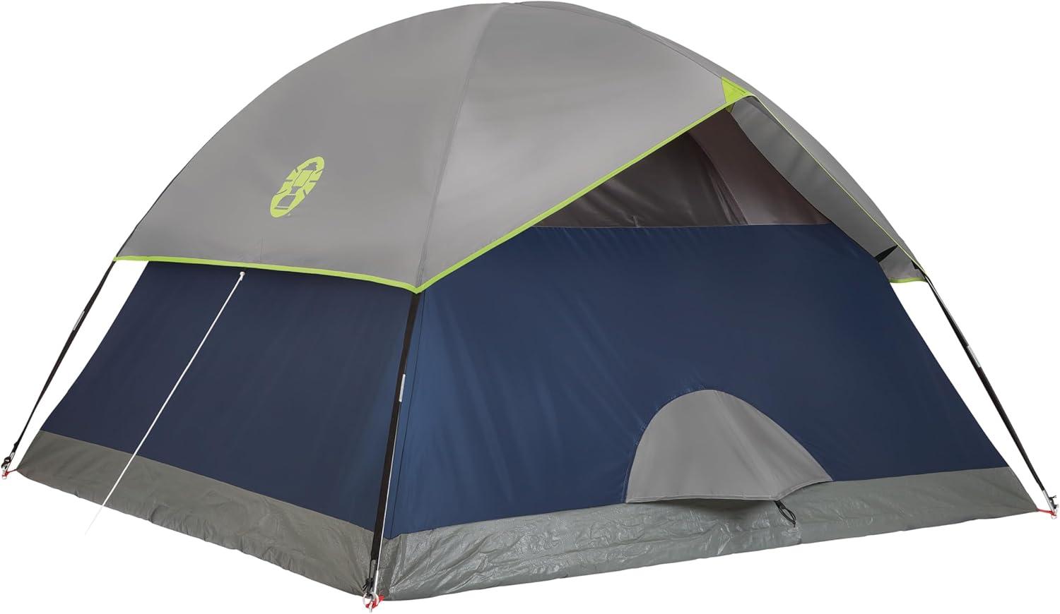 imageColeman Sundome Camping Tent with Rainfly 2346 Person Tent Sets Up in 10 Mins Weatherproof Shelter for Camping Festivals Backyard Sleepovers ampamp MoreNavy Blue