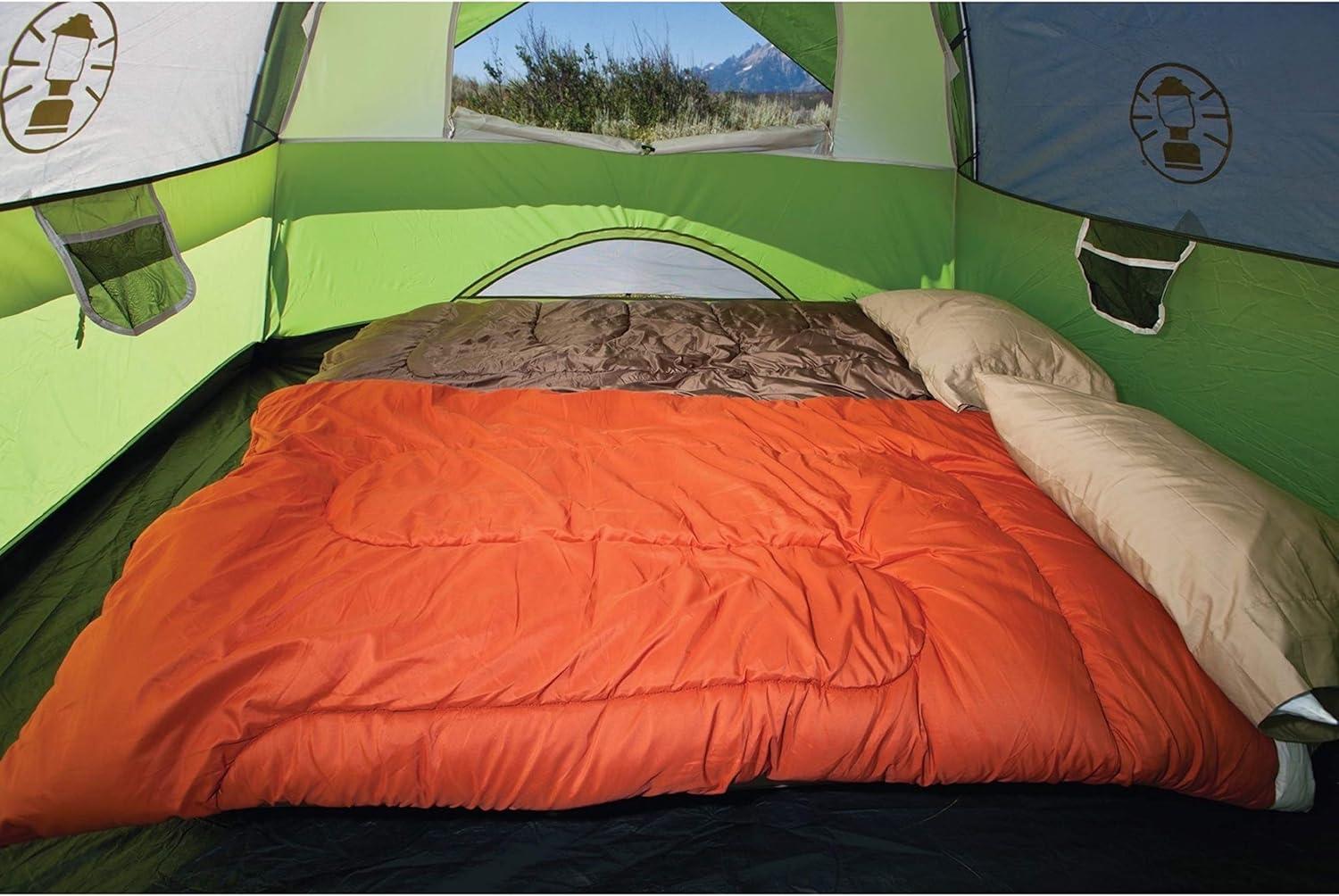 imageColeman Sundome Camping Tent with Rainfly 2346 Person Tent Sets Up in 10 Mins Weatherproof Shelter for Camping Festivals Backyard Sleepovers ampamp MorePalm Green