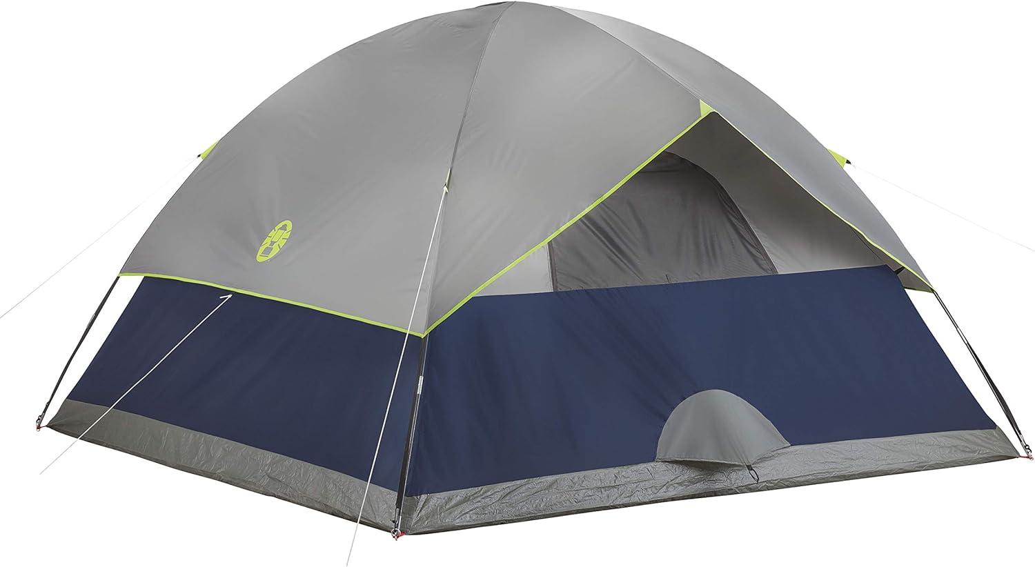 imageColeman Sundome Camping Tent with Rainfly 2346 Person Tent Sets Up in 10 Mins Weatherproof Shelter for Camping Festivals Backyard Sleepovers ampamp MoreNavy Blue