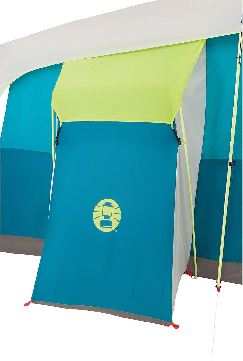 imageColeman Tenaya Lake 8Person Cabin Tent with Builtin Closet FastPitch Tent Sets Up in Under 10 Mins Family Tent with Rainfly ampamp Wheeled Carry BagContemporary