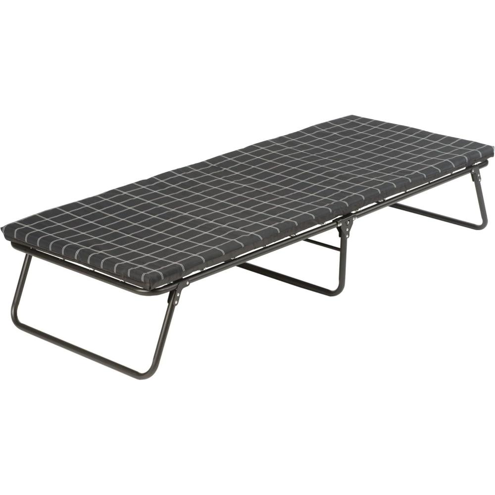 imageColeman ComfortSmart Big ampamp Tall Cot with Mattress Pad Folding Steel Camp Bed with Plush Pad for Comfortable Sleeping Great for Camping Lounging Elevated Sleeping Guests ampamp MoreDeluxe Big Tall