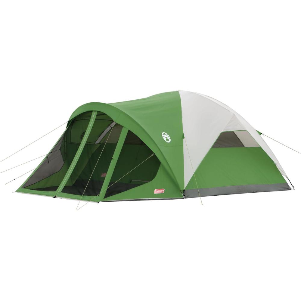 imageColeman Evanston Tent with Screen Room 68 Person Weatherproof Tent Sets Up in 15 Mins Included Rainfly ampamp Carry Bag Made of PFASFree Materials6person