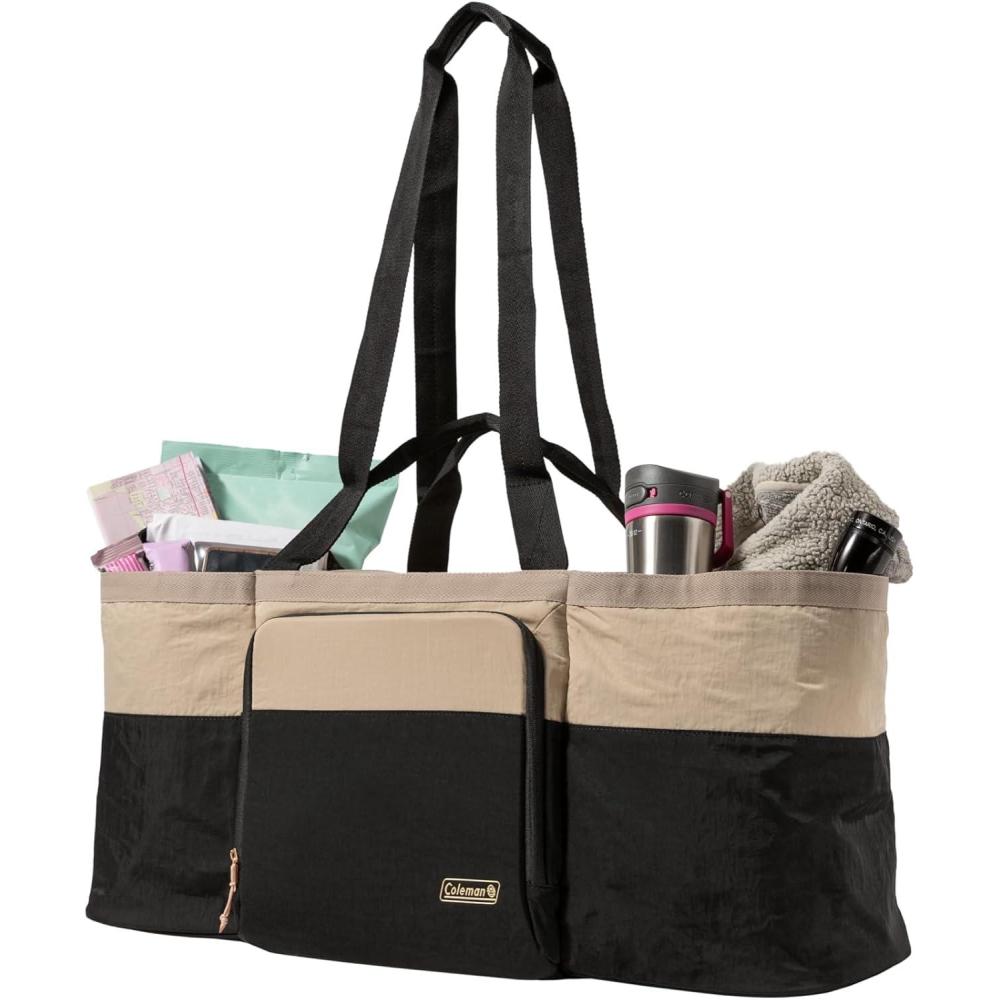 imageColeman Now BackpackTote Bag Cooler 2024 Can Cooler with LeakProof Liner ampamp Large Pocket Compartments Made from 100 Recycled Fabric Great for Moms Weekends Travel Picnic Beach ampamp More24 Can Tote