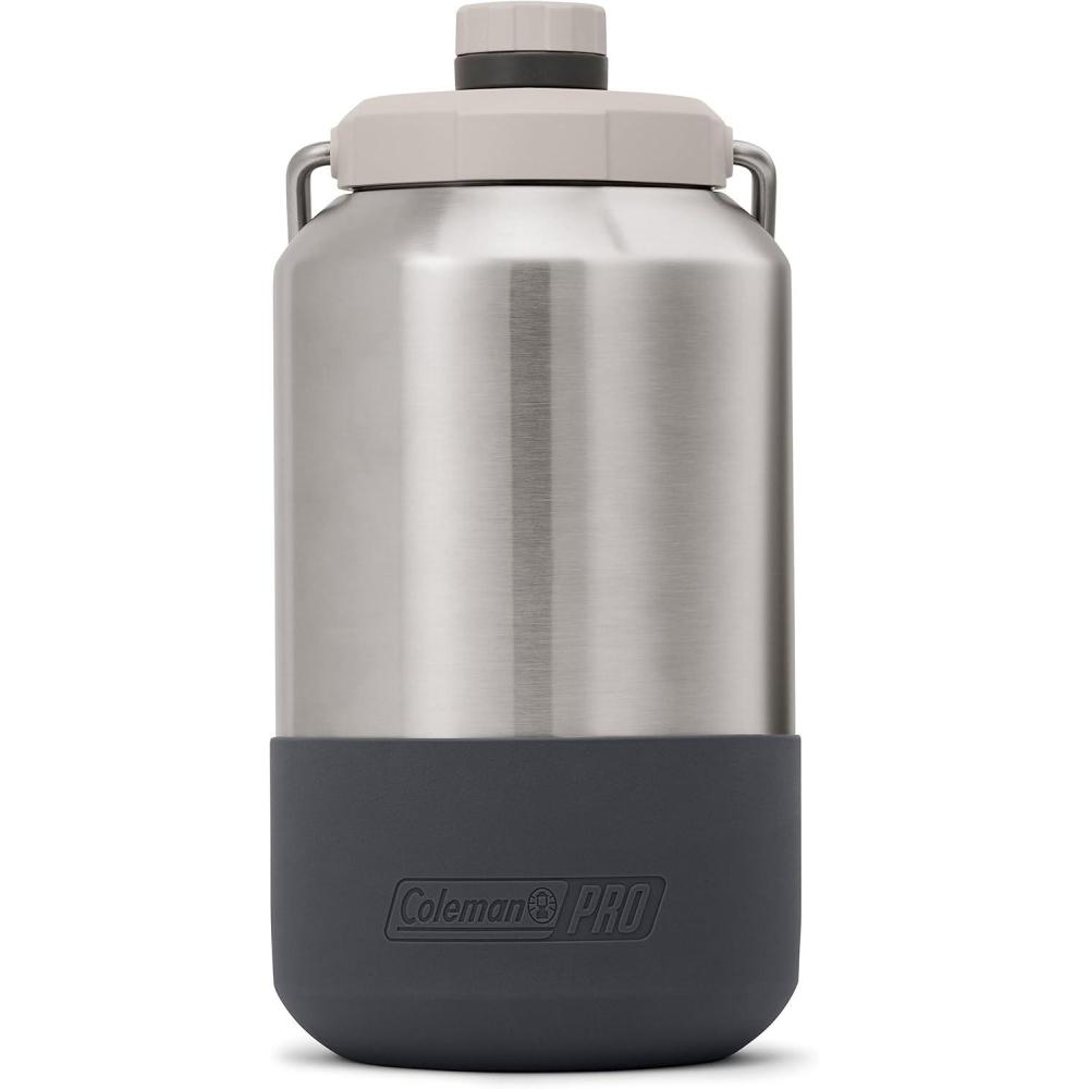 imageColeman Pro HeavyDuty Insulated Gallon Water Jug Leakproof Portable Jug for Rugged Use Durable Steel Water Bottle1 Gallon