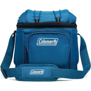 Coleman Chiller Insulated Soft Cooler, Leakproof 9/16/30 Can Cooler with 12+ Hour Ice Retention, Made with Recycled Materials, Great for Lunch, Camping, Beach, Pool, Sports, & More(Blue)