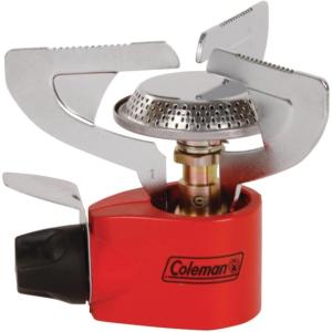Coleman Classic 1-Burner Backpacking Stove, Portable Lightweight Camp Stove with Adjustable Burner & Pressure Control, 10,000 BTUs of Power for Camping, Backpacking, Tailgating, & More(Red)