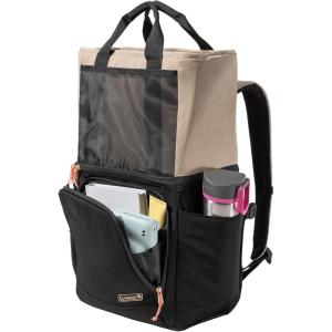 Coleman Now Backpack/Tote Bag Cooler, 20/24 Can Cooler with Leak-Proof Liner & Large Pocket Compartments, Made from 100% Recycled Fabric, Great for Moms, Weekends, Travel, Picnic, Beach, & More(20 Can Backpack)