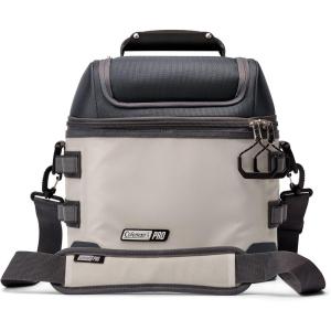 Coleman Pro 24-Can Premium Soft Cooler Lunchbox, Fully Insulated Lid & Body Stays Cold up to 35 Hours, Great for Camping, Tailgating, Parties, Sports, Concerts, Lunches & More(Mushroom)