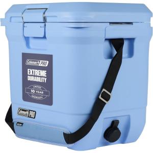 Coleman Pro Heavy-Duty 25qt Ultra-Light Premium Hard Cooler, Extra-Thick Insulation Keeps Ice up to 3 Days, 36-Can Capacity(Blue Sky)