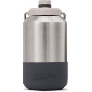 Coleman Pro Heavy-Duty Insulated Gallon Water Jug, Leakproof Portable Jug for Rugged Use, Durable Steel Water Bottle(1 Gallon)