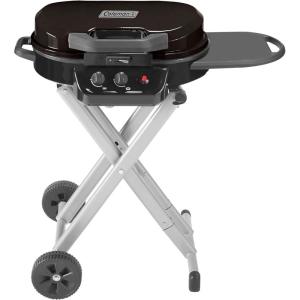 Coleman RoadTrip 225 Portable Propane Grill, 2-Burner Gas Grill with Matchless Ignition & Adjustable Temperature Control, 11,000 BTUs of Power for Grilling, Tailgating, Camping, BBQ, & More(Black)