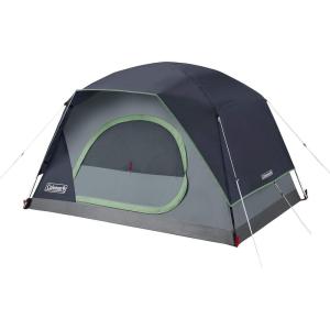 Coleman Skydome Tent with 5 Minute Setup, 2/4/6/8-Person Weatherproof Tent with Rainfly & Carry Bag, 20% More Headroom Than Traditional Canopies(Blue)