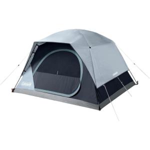 Coleman Skydome Tent with LED Lights & 5-Minute Setup, Weatherproof 4-Person Tent with Overhead Lighting, Made of PFAS-Free Materials