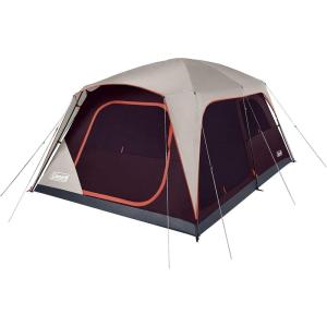 Coleman Skylodge 10-Person Family Tent, Weatherproof XL Tent with Rainfly & Room Divider, Fits 4 Queen-Sized Airbeds, Made of PFAS-Free Materials(Contains Pfas)