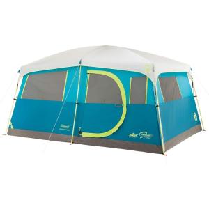 Coleman Tenaya Lake 8-Person Cabin Tent with Built-in Closet, Fast-Pitch Tent Sets Up in Under 10 Mins, Family Tent with Rainfly & Wheeled Carry Bag(Contemporary)