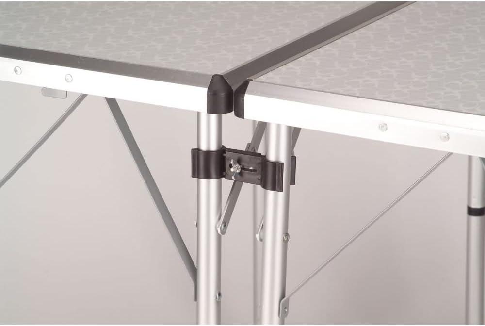 imageColeman 4in1 Outdoor Folding Table Lightweight Camping Table with 3 Adjustable Heights ampamp Carry Handle Great for PatioDeck Camping Tailgating ampamp More
