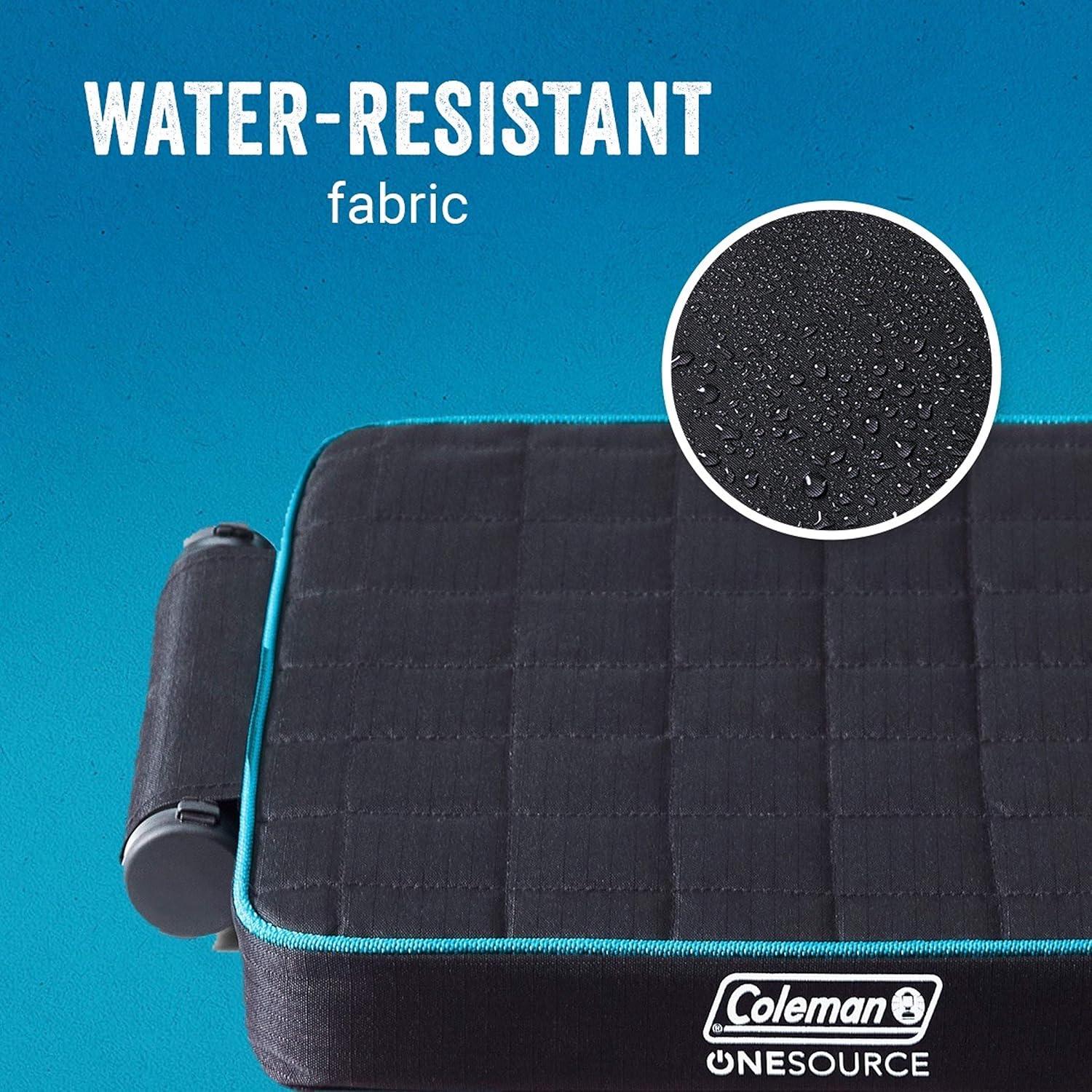 imageColeman OneSource Rechargeable Heated Seats Heated Camping Chair Chair Pad ampamp Stadium Seat for CoolWeather Outdoor Lounging Tailgating ampamp CampingChair Pad