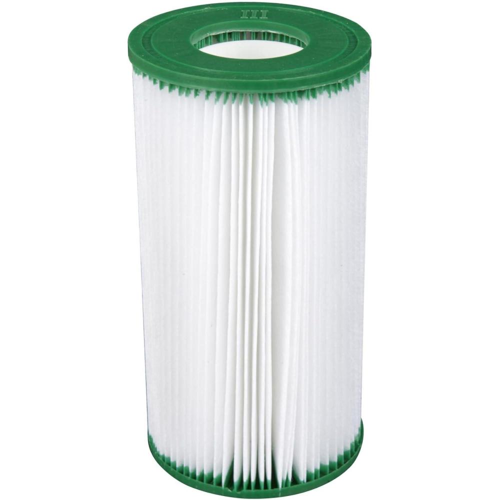 imageColeman 90357E Type III AC 1000 and 1500 GPH Replacement Filter Swimming Pool Cartridge Compatible with Most Power Steel Round Frame Pools