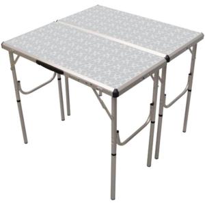 Coleman 4-in-1 Outdoor Folding Table, Lightweight Camping Table with 3 Adjustable Heights & Carry Handle, Great for Patio/Deck, Camping, Tailgating, & More