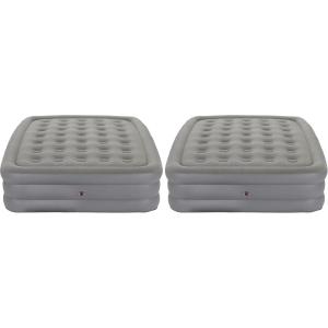 Coleman GuestRest 18″ Plush Top Double High Air Mattress Airbed with Integrated Storage System and Carry Bag, Pump Not Included, Queen(Queen 18″ (Pack of 2) (Pump Not Included))